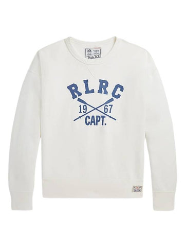 Graphic Vintage Fit Fleece Sweatshirt White - POLO RALPH LAUREN - BALAAN 1