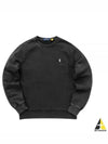 Embroidered Pony Logo Crew Neck Cotton Sweatshirt Black - POLO RALPH LAUREN - BALAAN 2