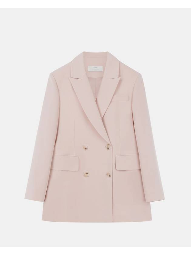 Colin Office Setup Double Button Flap Pocket Jacket Powder Pink COLIN29PP - RAMUSTUDIO - BALAAN 1