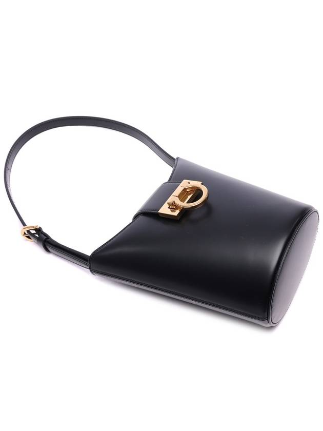 Small Trifolio Shoulder Bag Black - SALVATORE FERRAGAMO - BALAAN 6