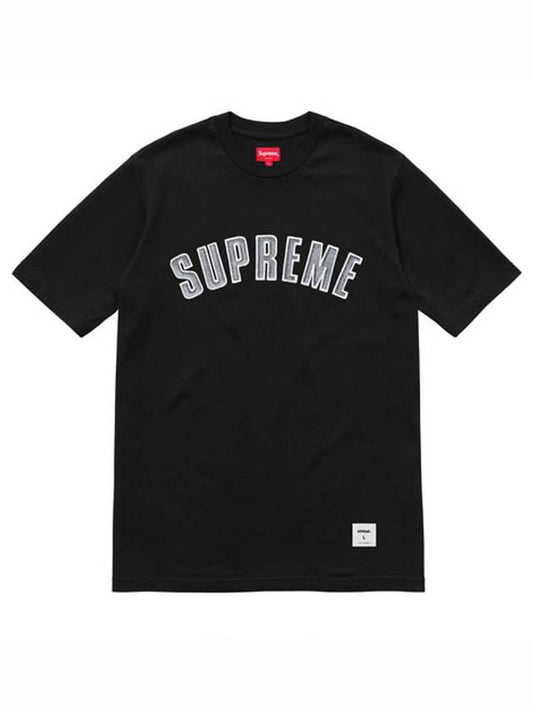 18FW Printed Arc S S Top Black PRINTED ARC S S TOP - SUPREME - BALAAN 1