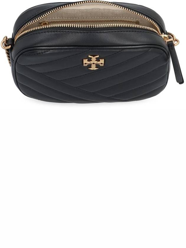 Chevron Kira Small Camera Cross Bag Black - TORY BURCH - BALAAN 7