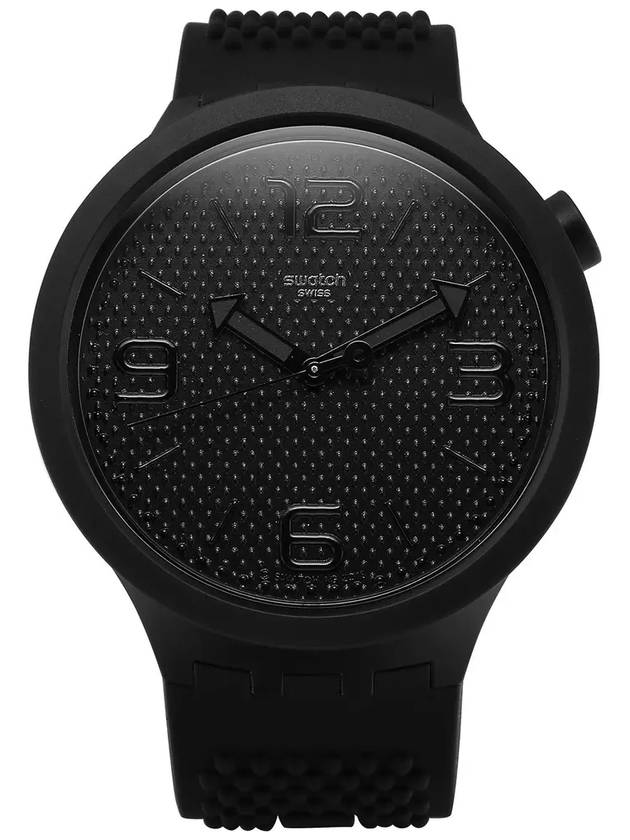 SO27B100 Big Bold BBBLACK Quartz Men’s Urethane Watch 47mm - SWATCH - BALAAN 5