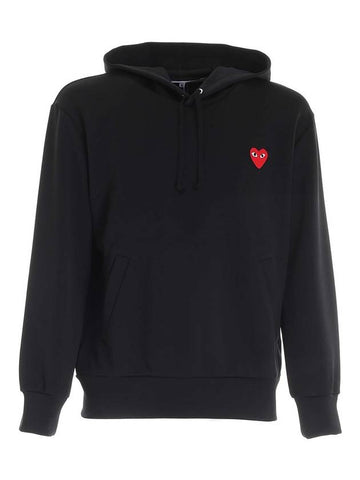 Men's Red Wappen Hood Black - COMME DES GARCONS - BALAAN 1