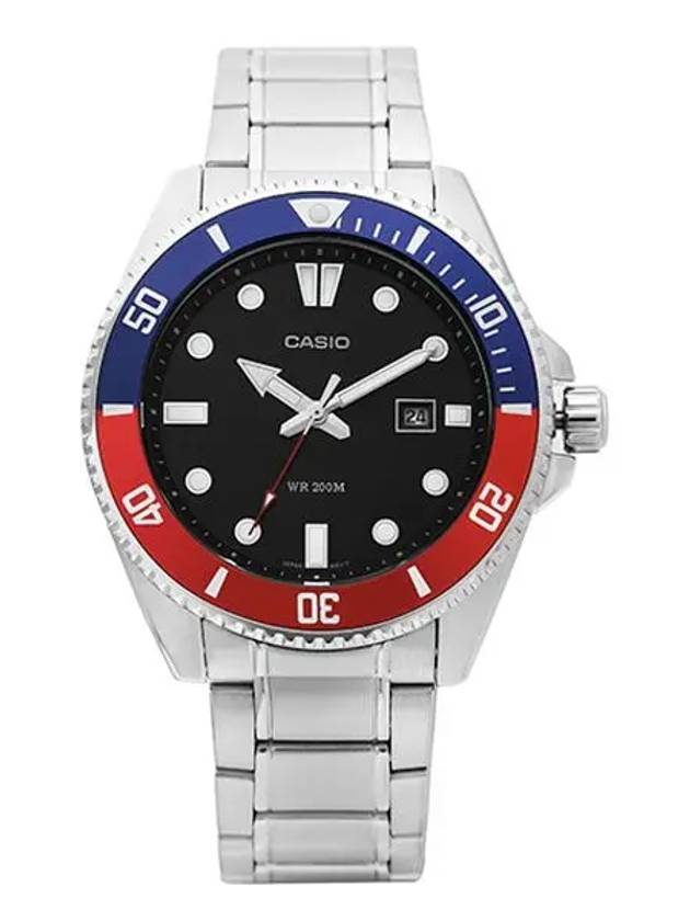 MDV 107D 1A3VDF 1A3 Analog Pepsi Men s Metal Watch - CASIO - BALAAN 4