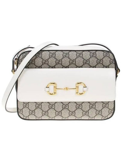 Horsebit 1955 Small Cross Bag Beige White - GUCCI - BALAAN 2