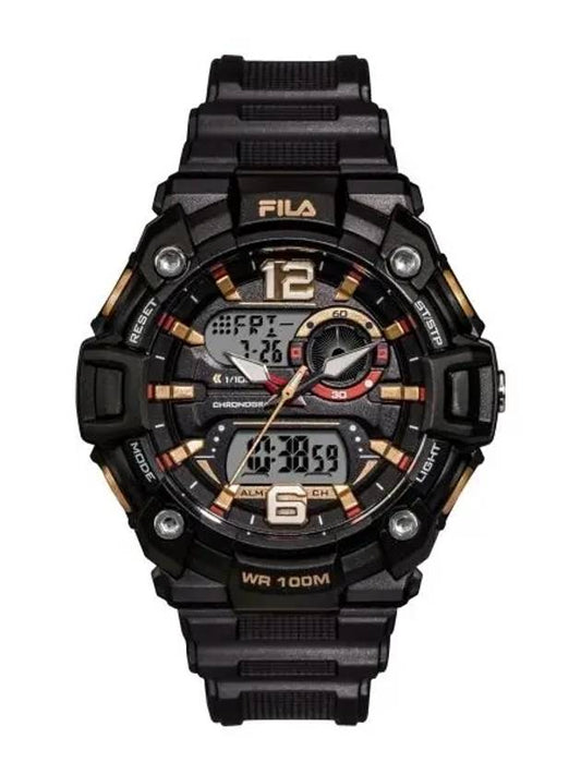 Wristwatch Rubber Men's Electronic Anadigi 38 189 003 - FILA - BALAAN 2