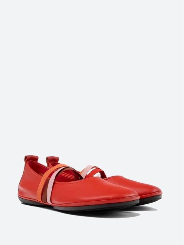 Twins Leather Ballerina Red - CAMPER - BALAAN 2