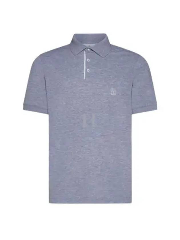 Logo Cotton Polo Shirt Grey - BRUNELLO CUCINELLI - BALAAN 2