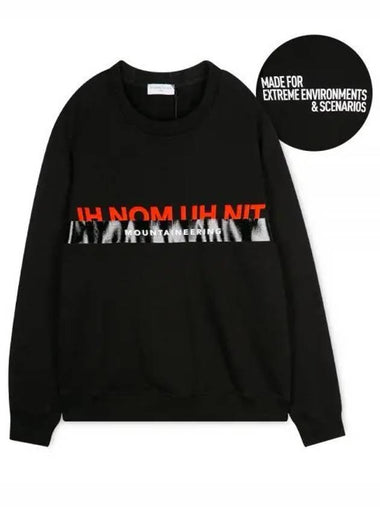 Men s Logo Print Black Sweatshirt NMW20202 009 1156834 - IH NOM UH NIT - BALAAN 1