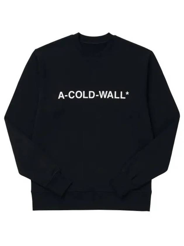 Men's Essential Logo Crew Sweatshirt Black - A-COLD-WALL - BALAAN 2