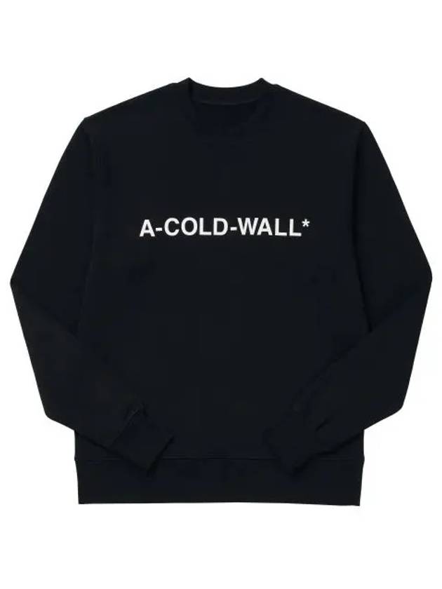 Essential Logo Crew Sweatshirt Black - A-COLD-WALL - BALAAN 2