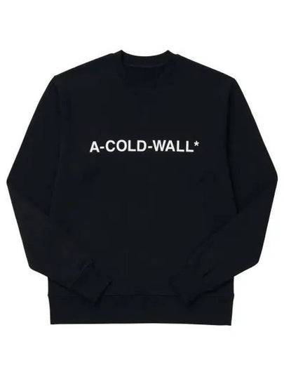 Essential Logo Crew Sweatshirt Black - A-COLD-WALL - BALAAN 2