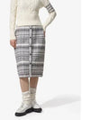 Tartan Check H Line Skirt Grey - THOM BROWNE - BALAAN 2