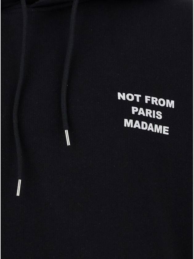 Black Hoodie With Logo In Cotton Man - DROLE DE MONSIEUR - BALAAN 3