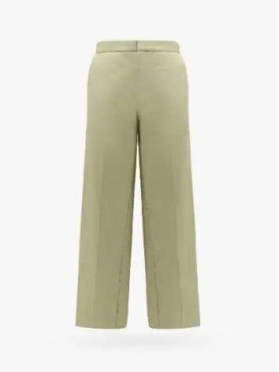 Cotton Twill Wide Pants Travertine - BOTTEGA VENETA - BALAAN 2