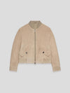 Boxy Fit Jacket Beige - AMI - BALAAN 3