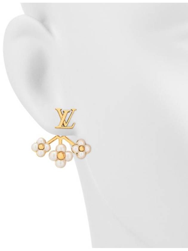 LV Floragram Earrings Gold - LOUIS VUITTON - BALAAN 3