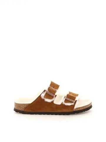 Arizona shearling suede leather sandals - BIRKENSTOCK - BALAAN 1