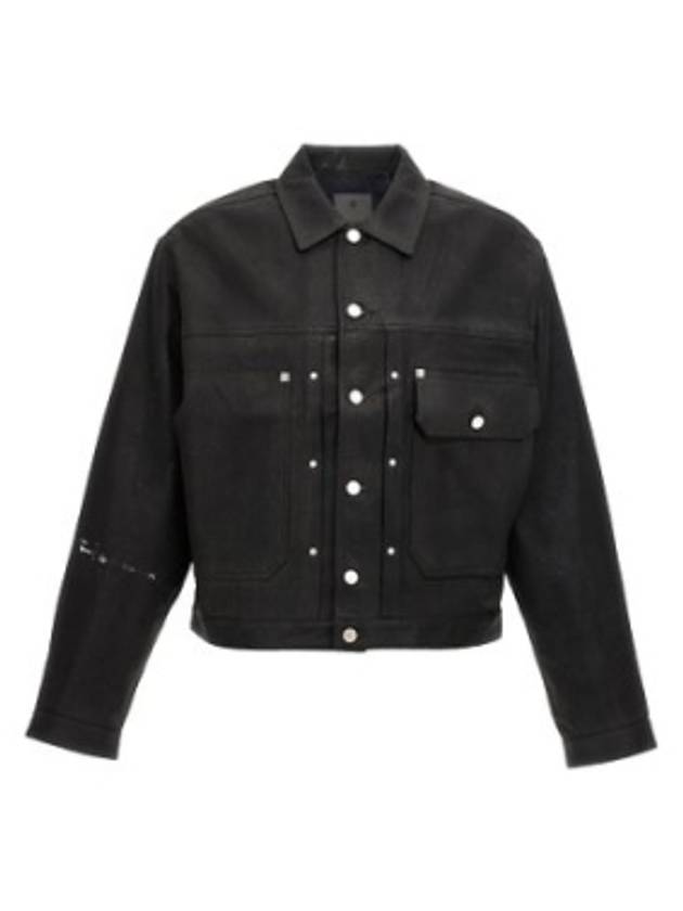 Logo Denim Jacket Black - GIVENCHY - BALAAN 2