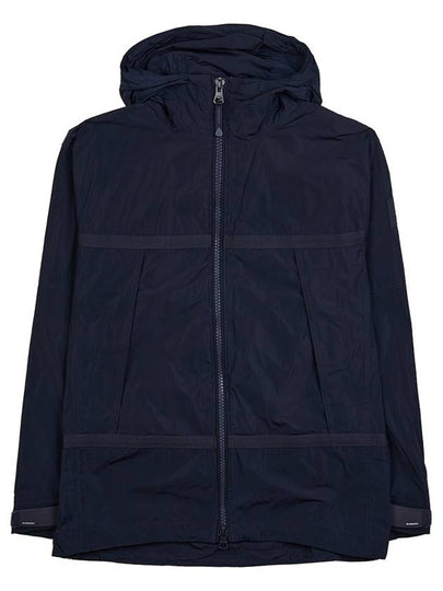 Men's Logo Applique Lightweight Zip-Up Hoodie Navy - BURBERRY - BALAAN 2