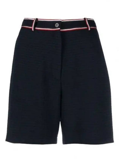 Waste RWB Trim High Shorts Navy - THOM BROWNE - BALAAN 2