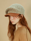 Duck Beret Knitting Beige - BROWN HAT - BALAAN 2