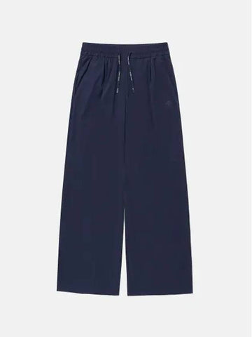 Women s Chiffon Woven Wide Fit Pants Navy SP322UPT79 - DESCENTE - BALAAN 1