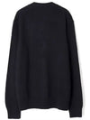 Keve Face Wool V-neck Cardigan Black - ACNE STUDIOS - BALAAN 3