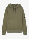 Lens Wappen Cotton Fleece Hoodie Bronze Green - CP COMPANY - BALAAN 2