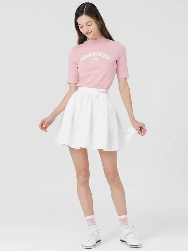 Nylon Volume Gathered Skirt WHITE - MONBIRDIE GOLF - BALAAN 9