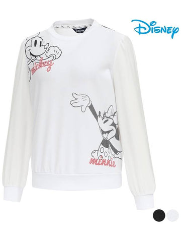 Disney Chiffon Sleeve Character Long Sleeve Round T-Shirt DO1LTR019 - DISNEY GOLF - BALAAN 1