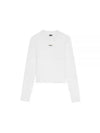 Le Gros Grain Manches Long Sleeve T-Shirt White - JACQUEMUS - BALAAN 2