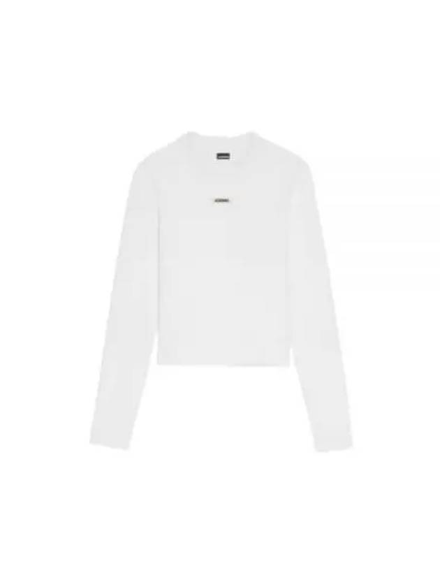 Le Gros Grain Manches Long Sleeve T-Shirt White - JACQUEMUS - BALAAN 2