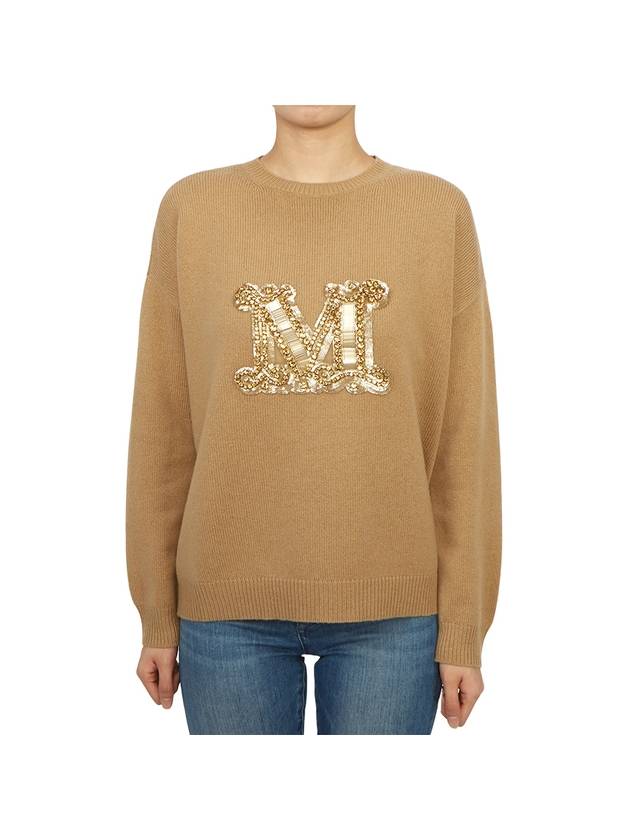 Palato Knit Top Camel - MAX MARA - BALAAN 2