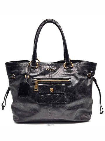 Vitello Shine Tote and Shoulder Bag BR4217 L732650 - PRADA - BALAAN 1