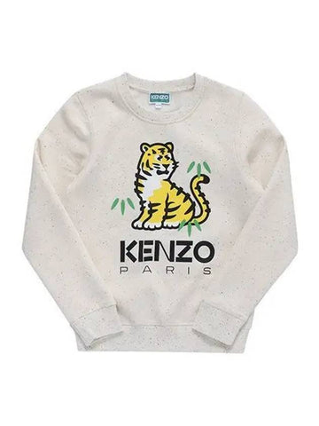 K55012 22C KOTORA Tiger Logo Junior Sweatshirt 1137549 - KENZO - BALAAN 1