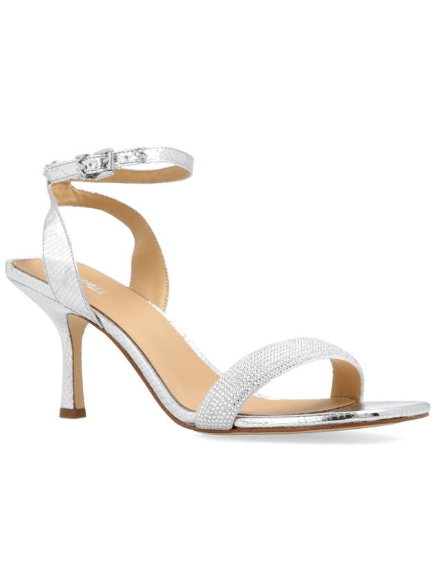 Michael Michael Kors Heeled Sandals, Women's, Silver - MICHAEL KORS - BALAAN 4