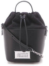 5AC Number Logo Texture Leather Bucket Bag Black - MAISON MARGIELA - BALAAN 3