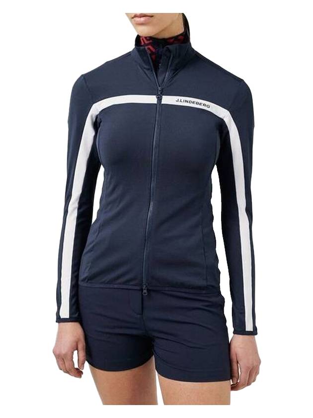 Janice Full Zip-up Jacket Navy - J.LINDEBERG - BALAAN 1