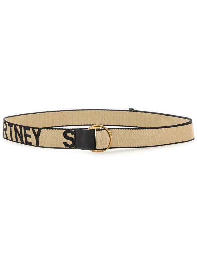 logo fabric belt beige - STELLA MCCARTNEY - BALAAN 2