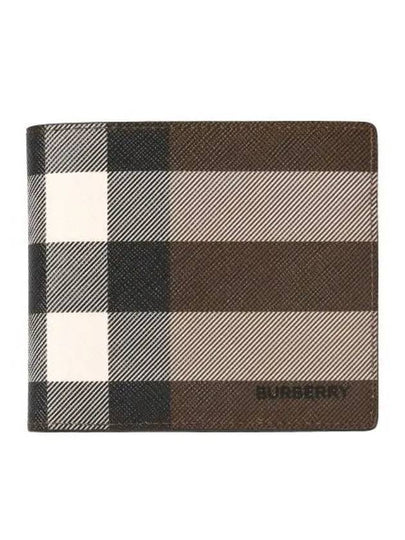 Vintage Check 2-Fold Half Wallet Dark Birch Brown - BURBERRY - BALAAN 2