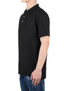 Men's Goldman Short Sleeve PK Shirt Black - BURBERRY - 4