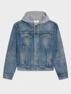 Oversized Trucker Denim Jacket Blue - CELINE - BALAAN 2