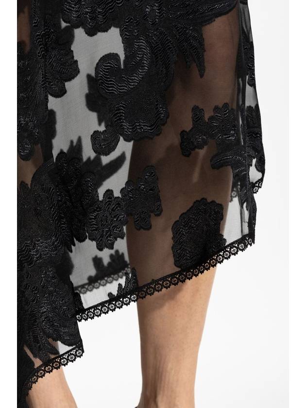 Etro Skirt With Lace Trim, Women's, Black - ETRO - BALAAN 5