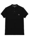 Zebra Logo Patch Polo Shirt Black - PAUL SMITH - BALAAN 2