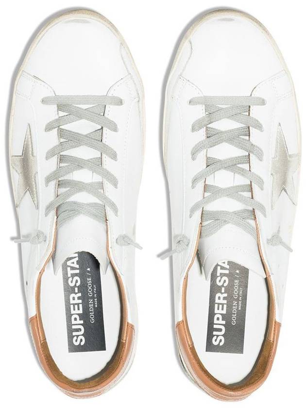 Brown Tab Superstar Classic Low Top Sneakers White - GOLDEN GOOSE - BALAAN 5