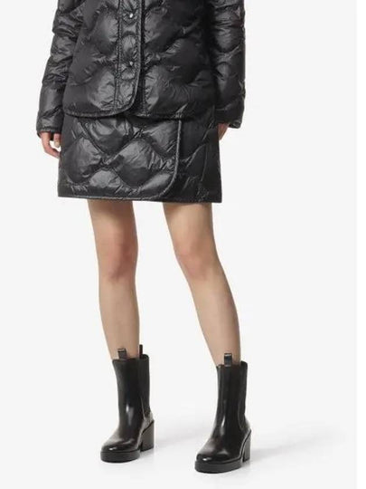 Padded A-Line Skirt Black - MONCLER - BALAAN 2