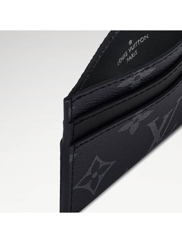 Monogram Eclipse Double Card Wallet Black - LOUIS VUITTON - BALAAN 6