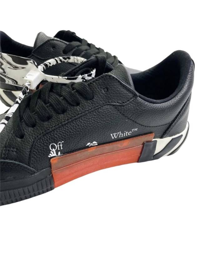 Vulcanized Leather Low-Top Sneakers Black - OFF WHITE - BALAAN 6